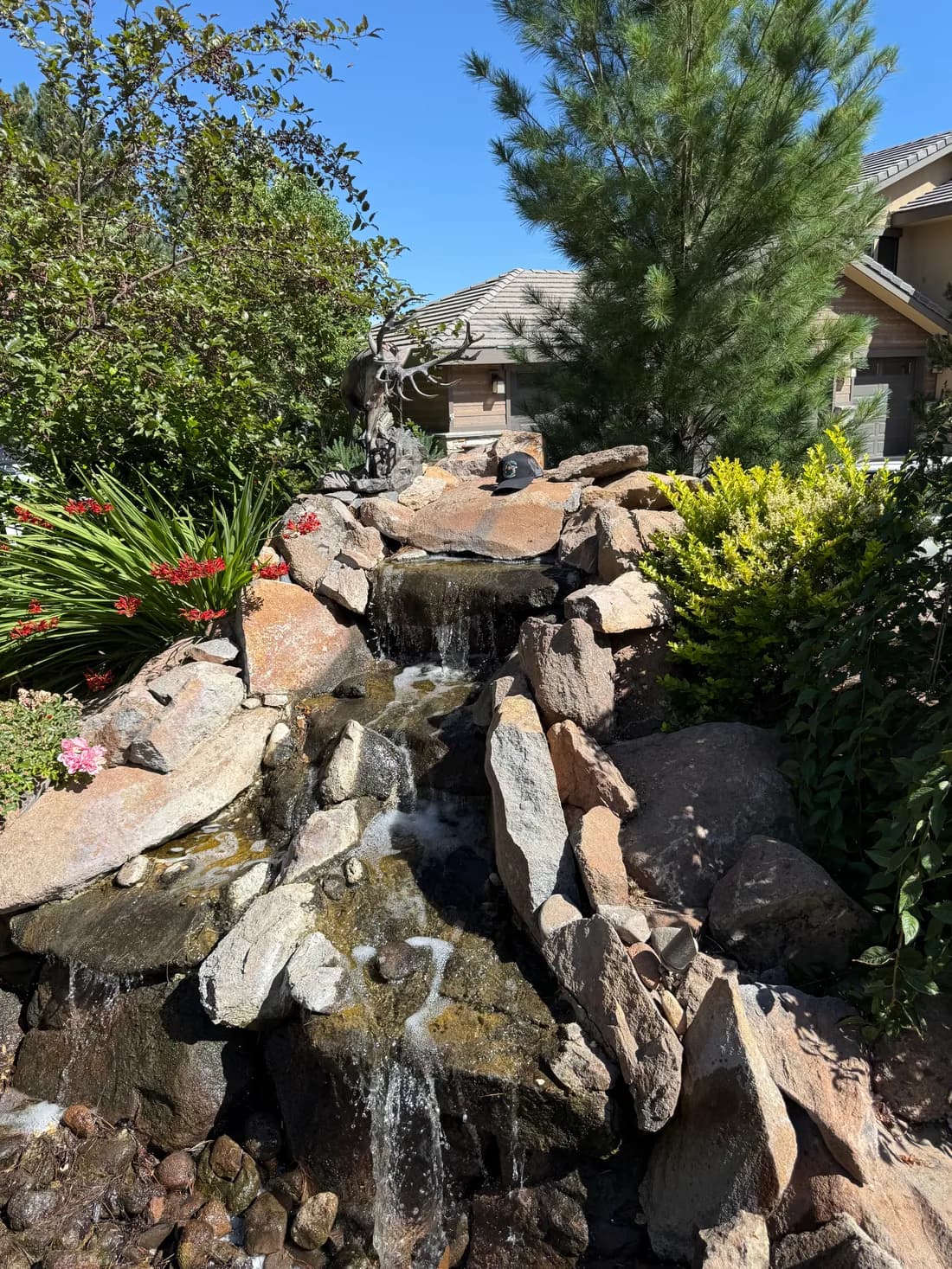 Exterior cleaning at a Reno hillside home